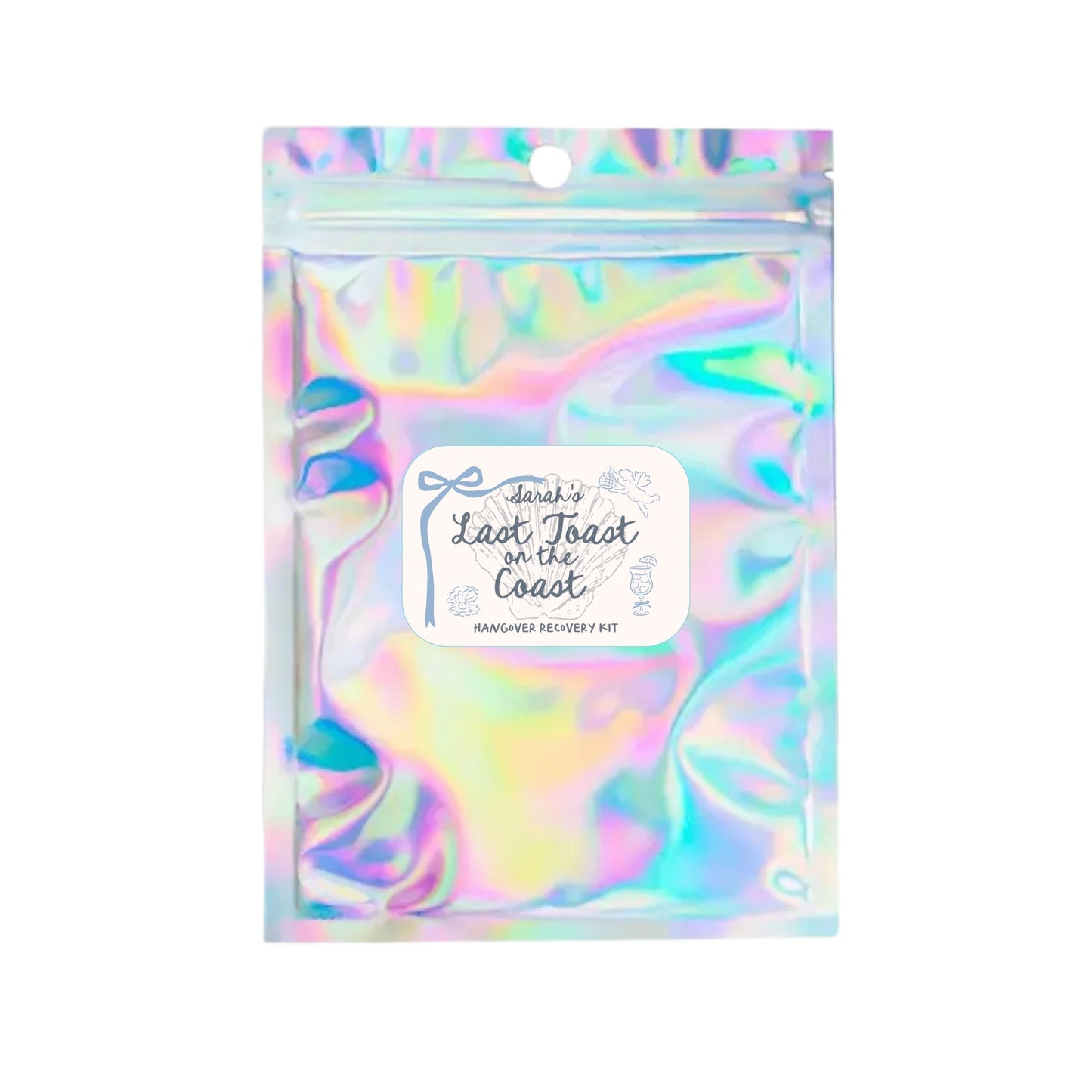 Recovery Hangover Kit | Beach Party Favors | Last Toast on the Coast Bag Party Gifts | Bachelorette Coastal Beach Wedding bach