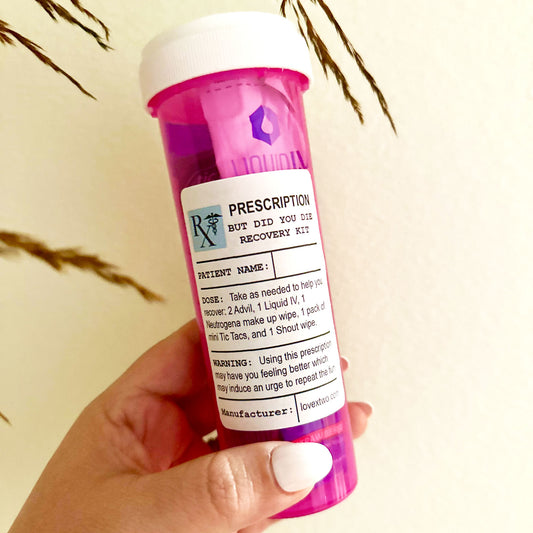 But Did you Die ? Hangover Recovery Pill Bottle (Personalized Option)