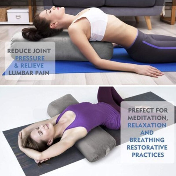 Cotton Yoga Bolster Pillow | Yoga Pose Pillow