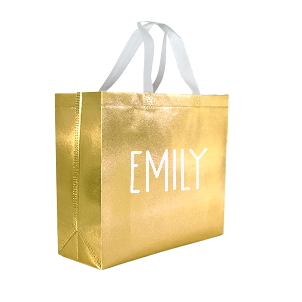 Custom Bridesmaid Tote Bags with Name & Wedding Role