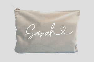 Personalized Velvet Make Up  or Cosmetic Bag
